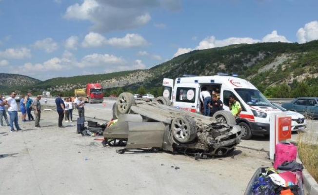 Bulgar ailenin otomobili takla attı: 1 ölü, 3 yaralı