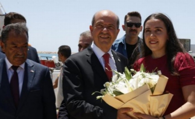 KKTC Cumhurbaşkanı Ersin Tatar Taşucu Limanı'nda