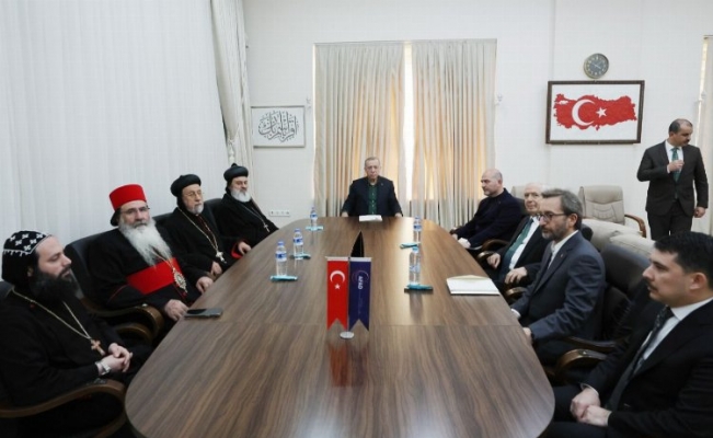 Cumhurbaşkanı Erdoğan Hatay'da Süryani toplumu temsilcileriyle görüştü