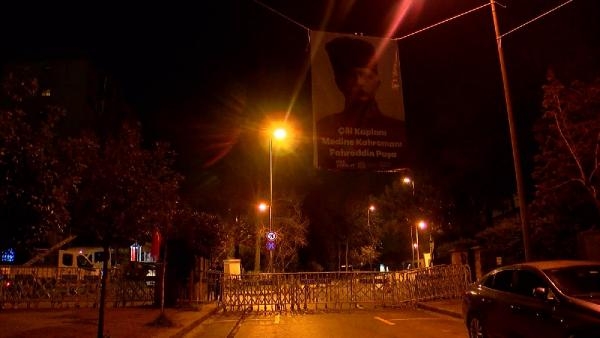 Beşiktaş Belediyesi, Suudi Arabistan Başkonsolosluğu'na pankartlar astı