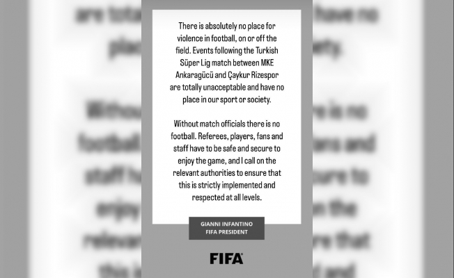 FIFA Başkanı Infantino, Halil Umut Meler’e yapılan saldırıyı kınadı