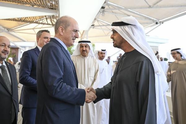 TBMM Başkanı Kurtulmuş, BAE Devlet Başkanı Al Nahyan ile görüştü