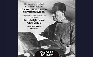 Cumhuriyetimizin kurucusu Gazi Mustafa Kemal Atatürk’ü ebediyete intikalinin 83. yılında saygı, minnet ve rahmetle anıyoruz