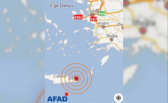 Girit Adası'nda 4.4 büyüklüğündeki deprem, Ege sahillerinden de hissedildi