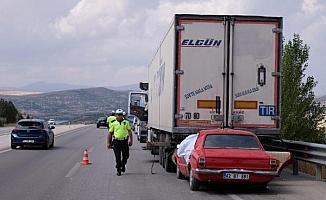 Konya'da feci kaza! Otomobilin sürücüsü öldü, eşi ağır yaralı