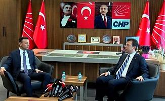 İmamoğlu’ndan CHP İl başkanı Çelik’e tebrik ziyareti