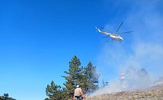 Kütahya'da orman yangını; 1 hektar alan zarar gördü