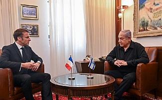 Netanyahu, Fransa Cumhurbaşkanı Macron ile bir araya geldi