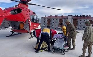 Ambulans helikopter, 78 yaşındaki böbrek hastası için havalandı