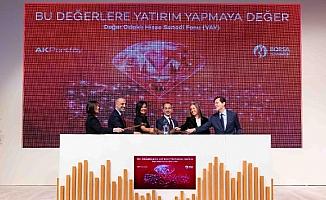 Borsa İstanbul'da gong Ak Portföy değer odaklı hisse senedi fonu 'Vay' için çaldı