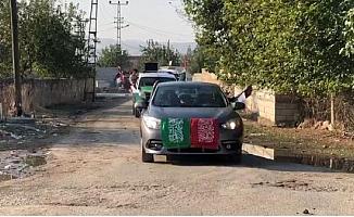 Mardin'de kırsal mahallelerde Filistin'e destek konvoyu