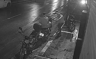 Motosiklet hırsızı, güvenlik kameralarından tespit edilip yakalandı