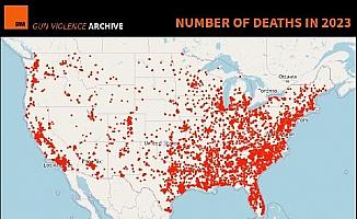 ABD’de 2023’de 40 binden fazla kişi silahlı saldırılarda hayatını kaybetti