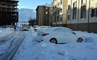Bitlis'te 49 köy yolu kardan kapandı