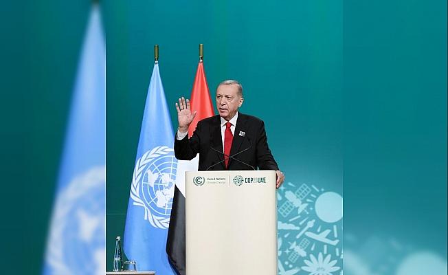 Erdoğan: Sera gazı emisyonunda tarihi sorumluluğumuz yüzde 1’in altında
