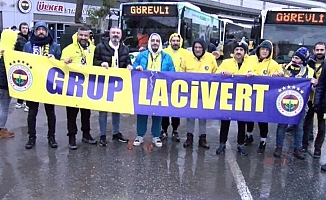 Fenerbahçe taraftarları 25 otobüsle derbiye gitti