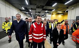 İmamoğlu Ataköy-İkitelli metro hattının test sürüşüne katıldı  