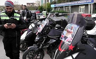 İstanbul Adalet Sarayı'nda motosikletli eylemi