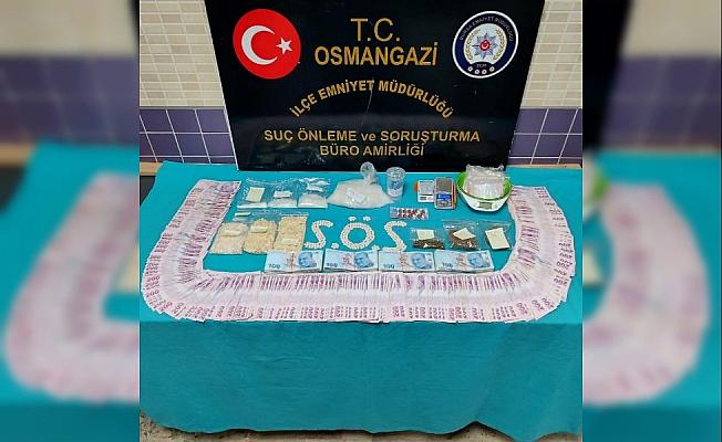 Bursa'da uyuşturucu operasyonu; 3 gözaltı