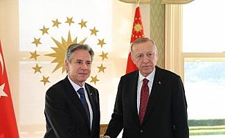 Cumhurbaşkanı Erdoğan ABD Dışişleri Bakanı Blinken'i kabul etti