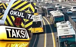 İstanbul'da toplu taşıma, taksi, minibüs, okul servisi ücretlerine zam