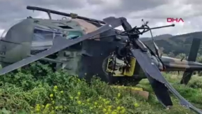 İzmir'de askeri helikopter araziye zorunlu iniş yaptı 1 yaralı