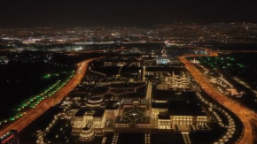 (Görüntülü) - Cumhurbaşkanlığı Külliyesi'nde 1200 drone ile gerçekleştirilen ışık gösterisi 